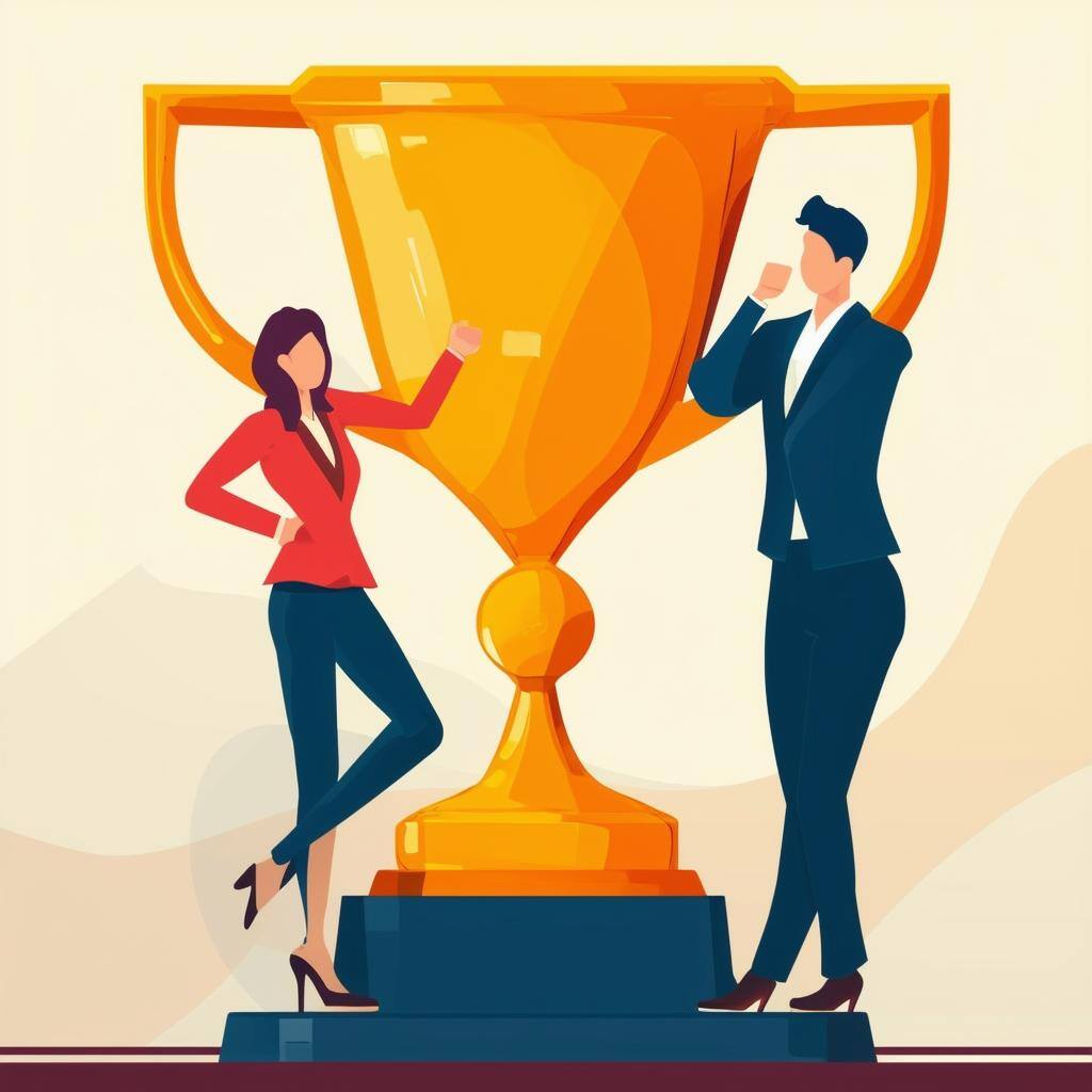 sales competition trophy illustration-1