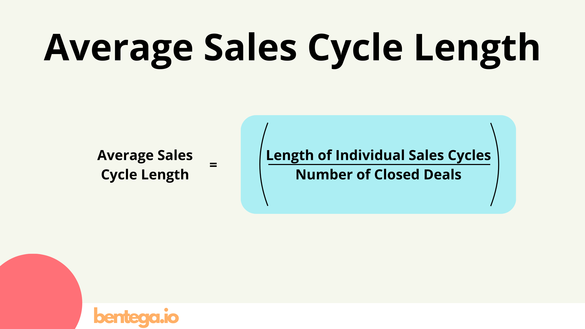 Formula for calculating Average Sales Cycle Length