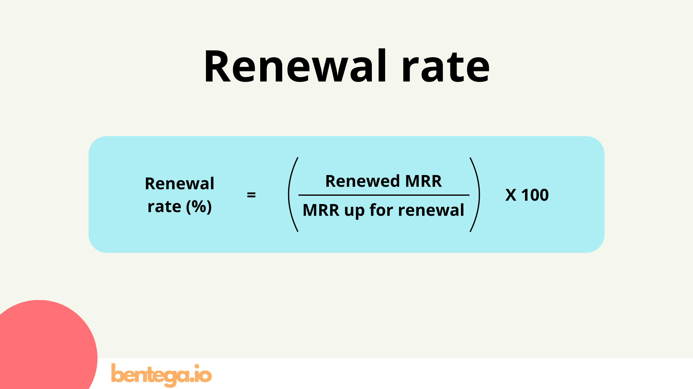 Renewal rate